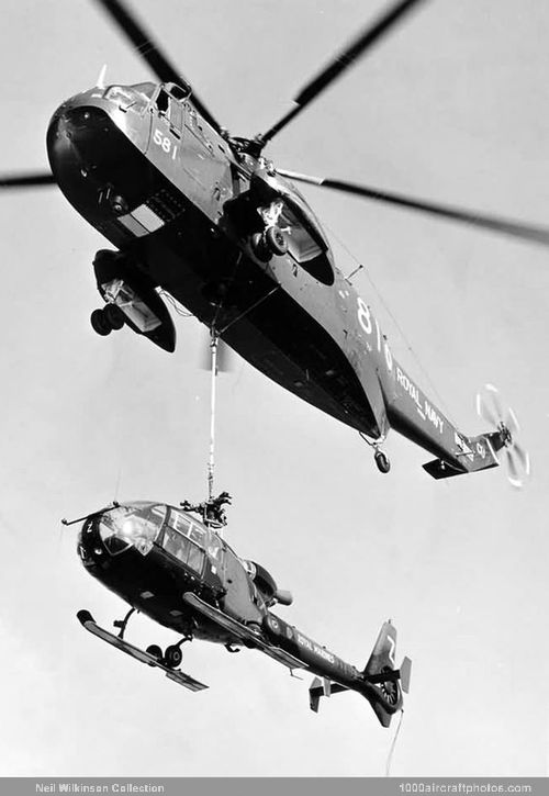 Aérospatiale Gazelle and Westland WS.61 Sea King